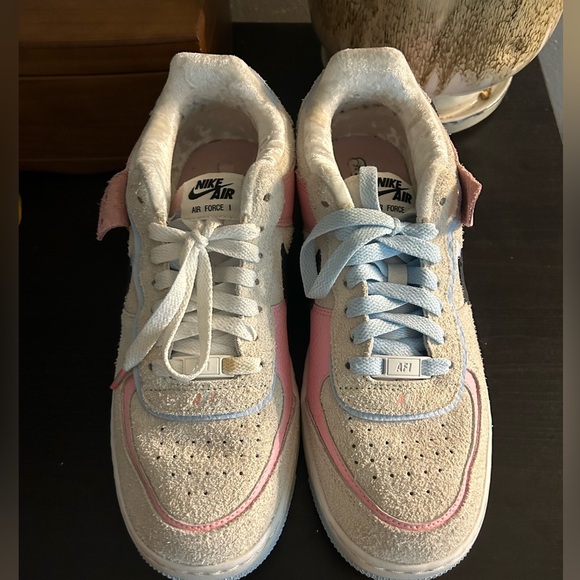 Nike Air Force 1 Shadow “Hoops Pack” – Medium Soft Pink Women Size 9 - Picture 2 of 6